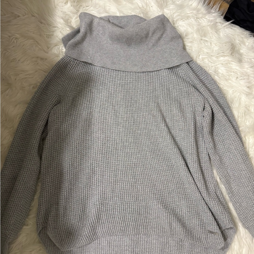 Michael Kors Light Gray Cowl Neck Sweater